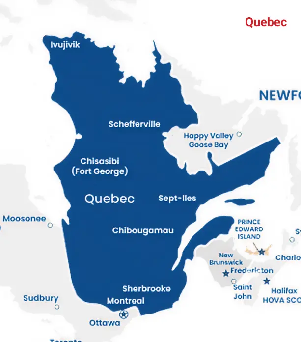 Quebec Map